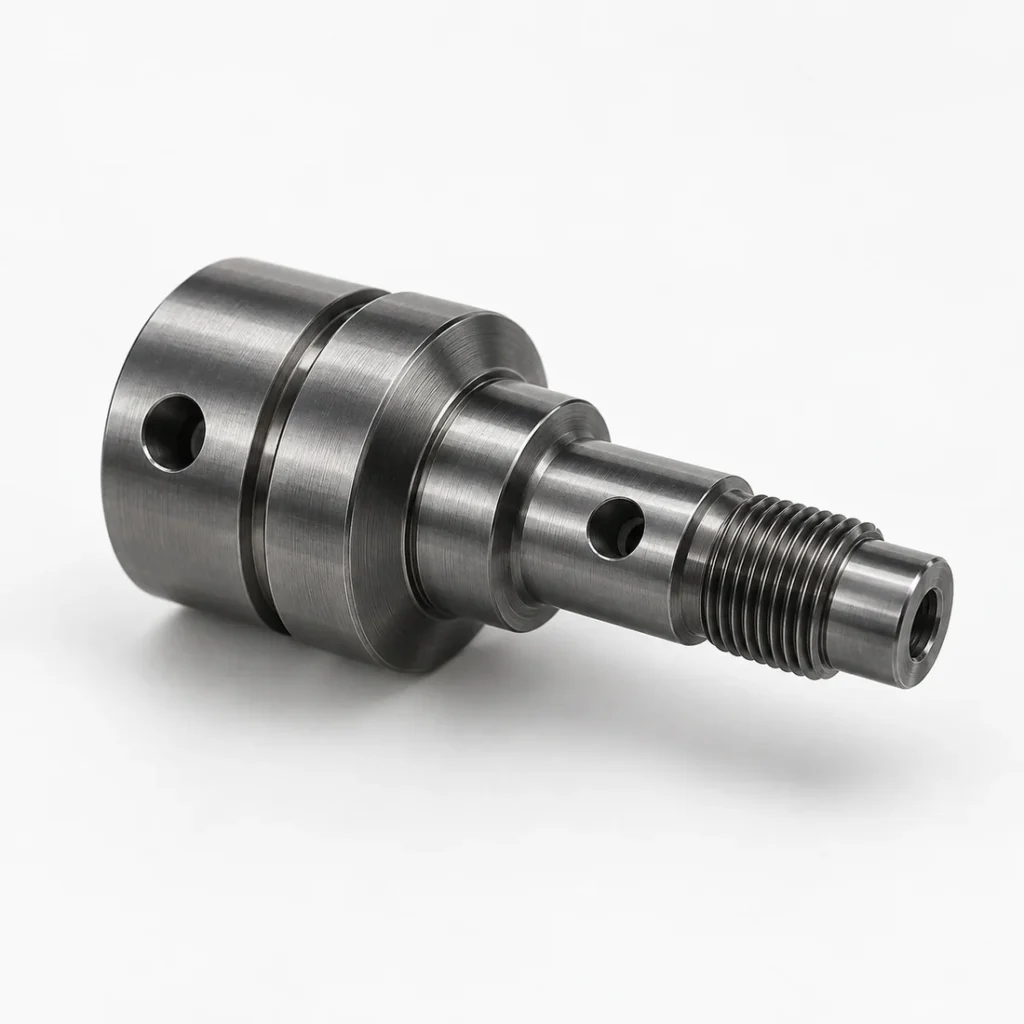 Precision-turned steel shaft component
