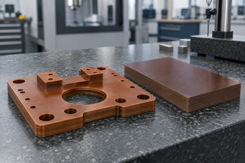 Bakelite machined insulation plate