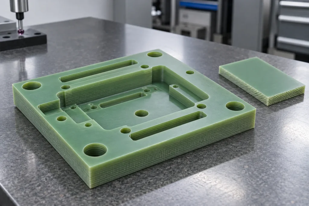 Fr4 machined insulation fixture