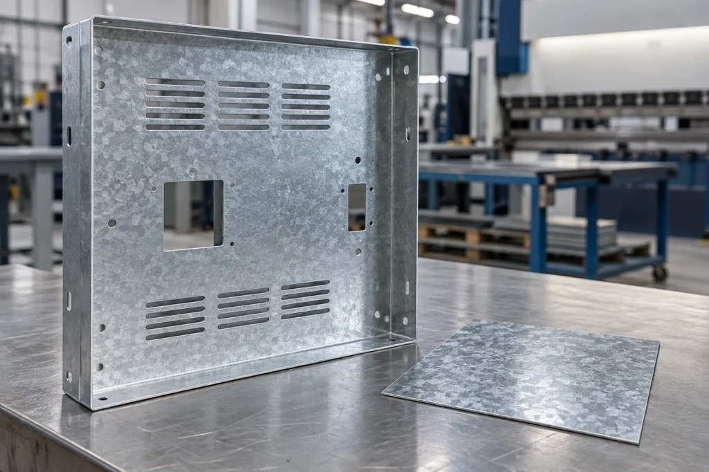 Galvanized steel vented panel