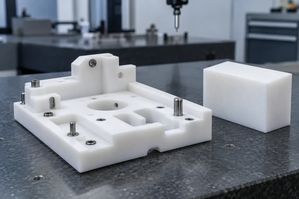 Pom machined inspection fixture