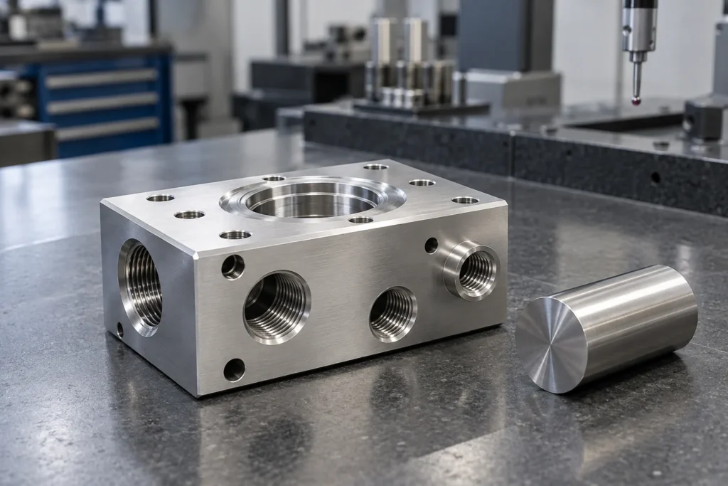 Stainless steel 304 machined manifold